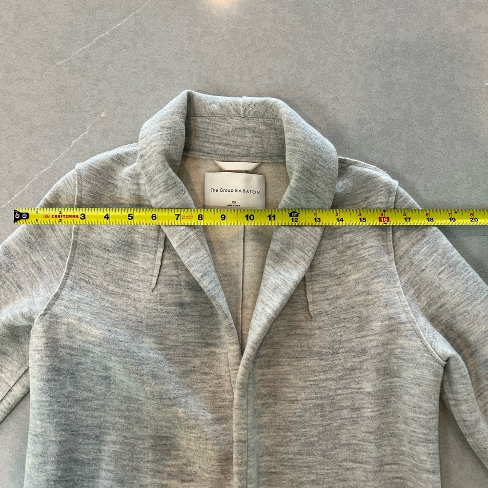 Aritzia Shawl Merino Wool Jacket XS Heather Chrome - Picture 12 of 16